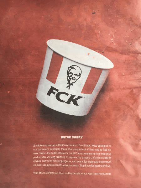 La campagna di scuse della KFC