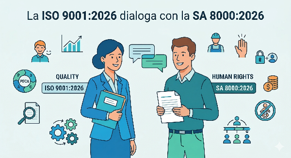 SA8000:2026 a confronto con ISO 9001:2025: similarità e differenze