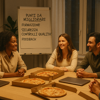 Il debriefing della pizza