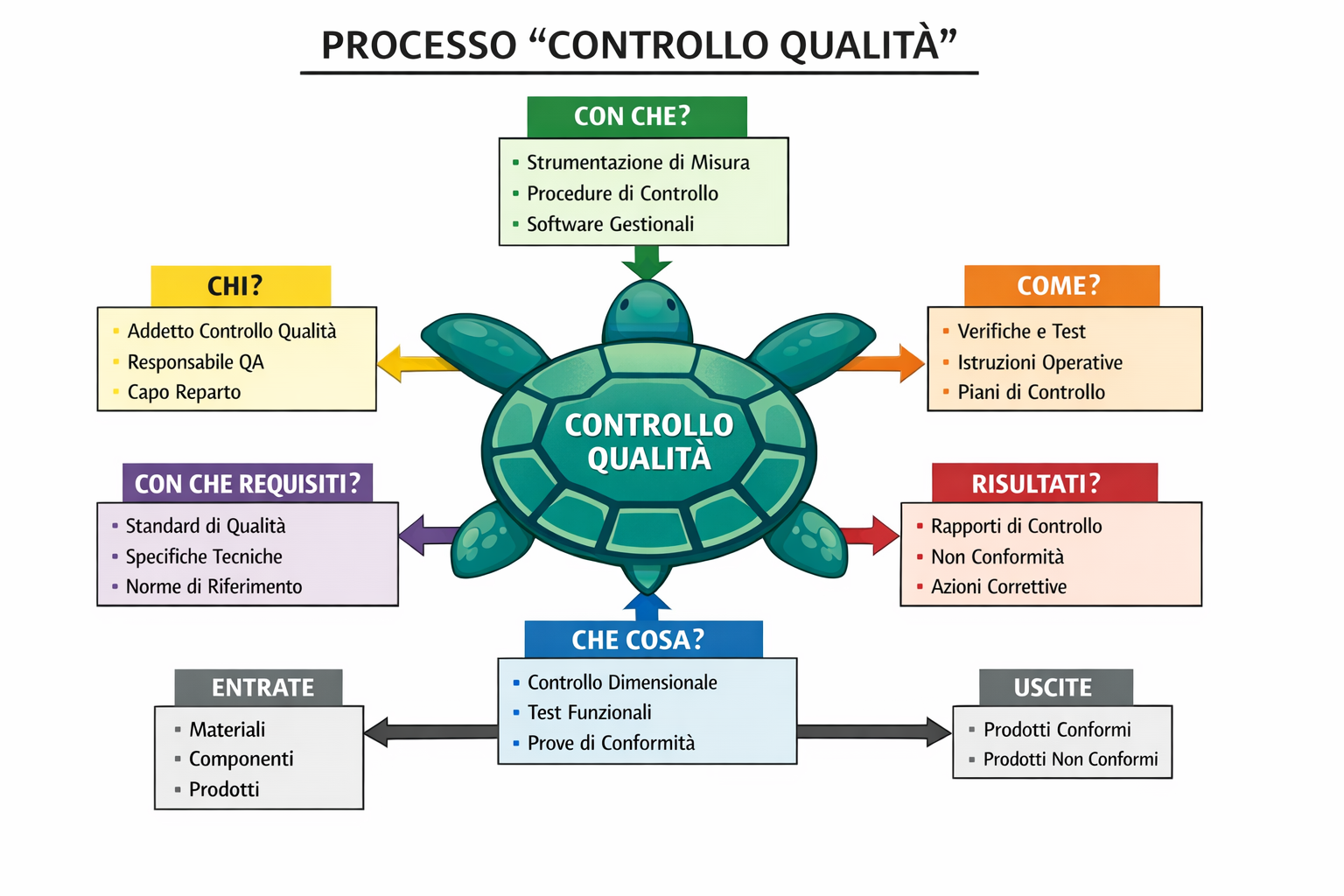 Rappresentazione di un processo con un diagramma tartaruga