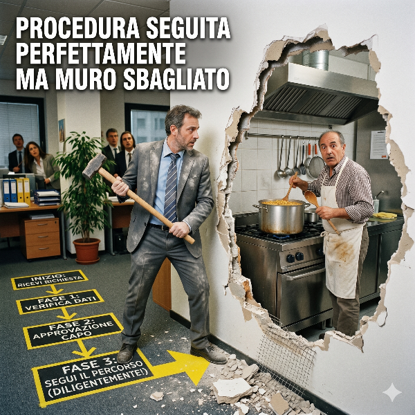Procedura seguita perfettamente ma muro sbagliato