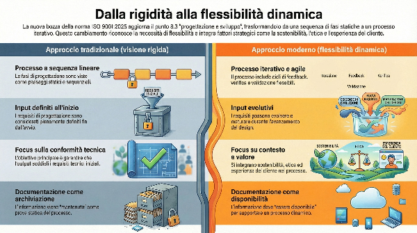 Infografica descrittiva del nuovo punto 8.3 della ISO 9001:2026