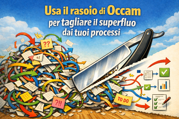 Un rasoio elimina tutte le parti inutili di un processo