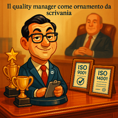 Il quality manager come ornamento da scrivania