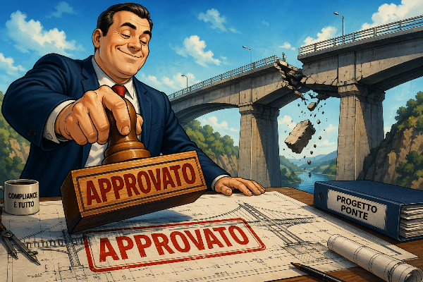 Un manager timbra un progetto visibilmente errato come approvato